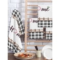 thumbnail image 2 of Spring Flowers Kitchen Dish Towels for Drying Dishes Set of 4, Watercolor Floral Leaf Black Plaid Waffle Weave Microfiber Hand Tea Bathroom Towels Quick Dry & Absorbent Towel 15.7x23.6, 2 of 7