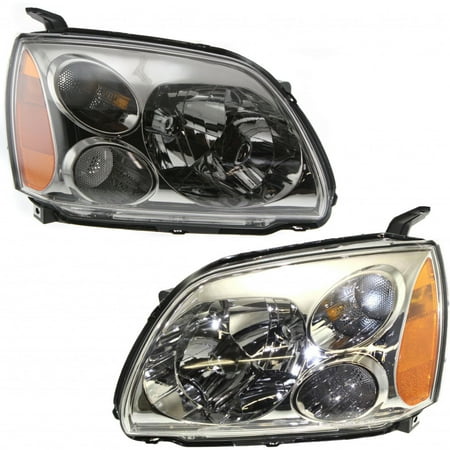 For Mitsubishi Galant 2004-2012 DE/ES/SE Model Headlight Driver and Passenger Side DOT Certified Bulbs Included MI2502127 MI2503127-Replaces MN161851, MN161852