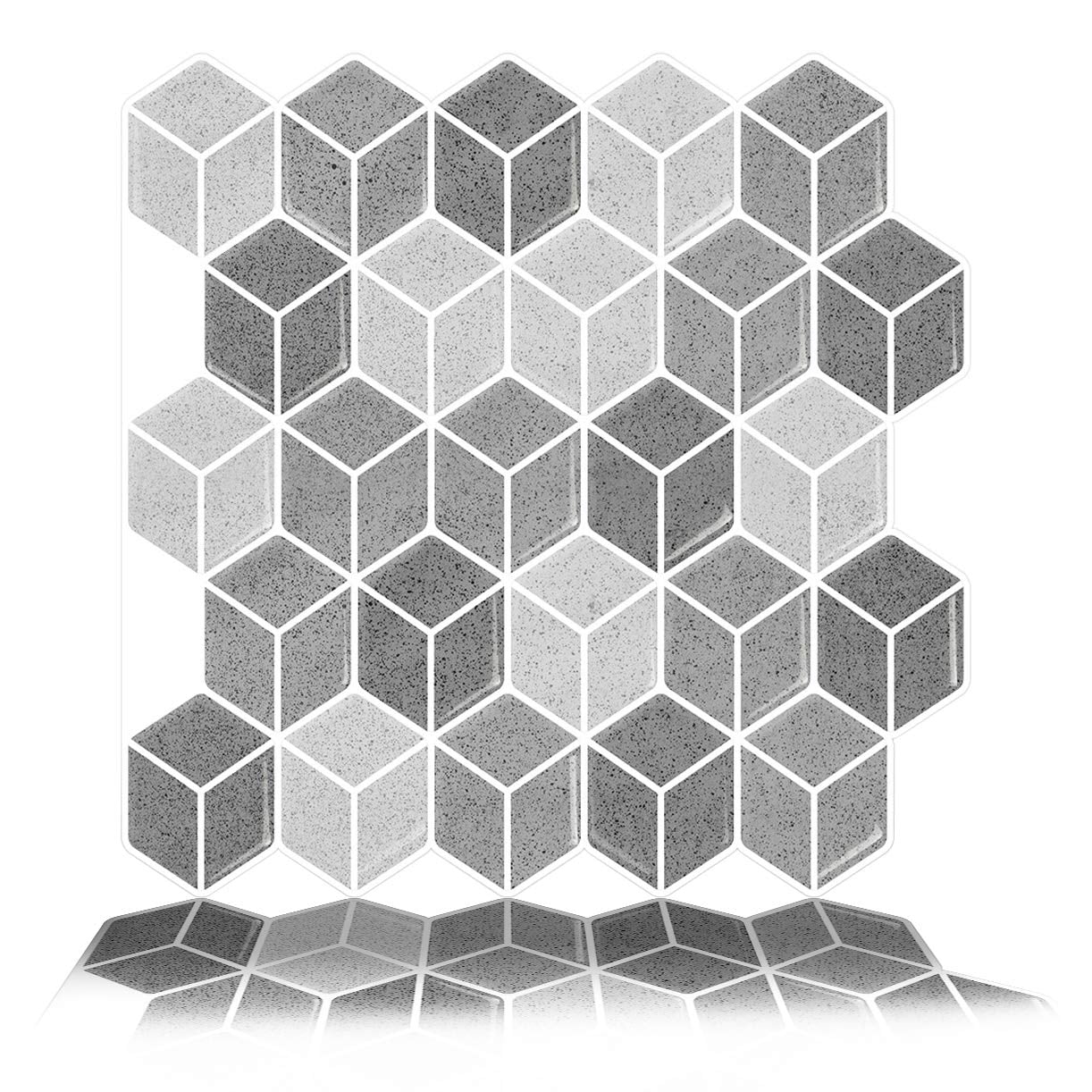 Tic Tac Tiles 6Sheet Peel and Stick Self Adhesive Removable Stick On