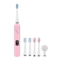 thumbnail image 2 of Binmer Brosse à Dents, Brosse à Dents avec 5 Têtes de Brosse + Tête de Nettoyage, 9 Modes de Nettoyage, Brosse à Dents Intelligente à Minuterie 20 Vitesses IPX7 - Nouvellement Améliorée, 2 of 9