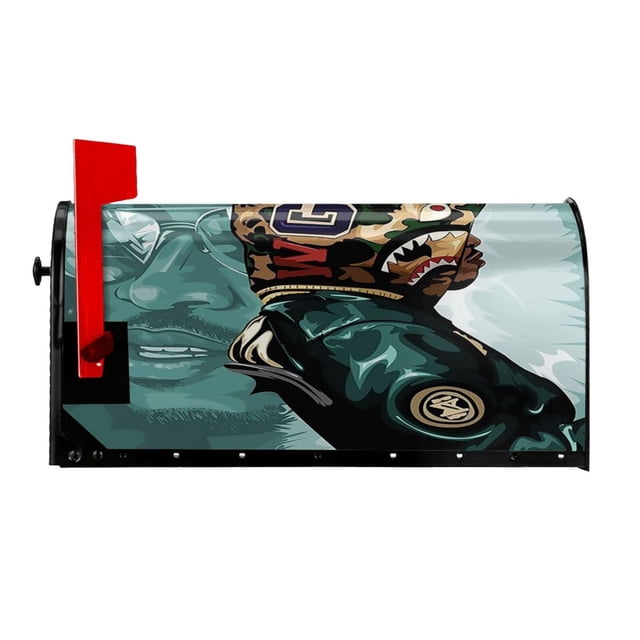 Ba-Pe - Funda magnética para buzón de correo, decoración para jardín, patio, hogar, exterior, decorativa, para exteriores, 25,5 x 21 pulgadas