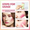 thumbnail image 3 of Blush Stick, Cream Blusher High Color Rendering Silky Texture Long Lasting 0.7 Oz Multi Purpose Exquisite Design  for Women for Makeup Store, 3 of 7