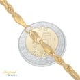 thumbnail image 3 of Pulsera de oro italiano Imperial Jewelry Milano 3x1 de 10 quilates 3.6mm 21.5cm, 3 of 5