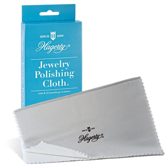 Paño para pulir joyas Hagerty para plata de ley, oro