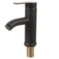 thumbnail image 1 of HEALEEP Taps for Bathroom Basin Single Handle Operation Faucet Black 1Set, 1 of 7