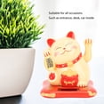thumbnail image 4 of Solar Powered Cute Waving Fortune Cat Car Desktop Decoration Gift Japanese Lucky Cat for Home Car Shops Stores Display Fortune, 4 of 8