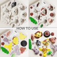 thumbnail image 3 of Paquete de 2 moldes para decorar tartas con fondant de animales del bosque, molde de silicona con animales del zoológico, 3 of 3
