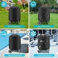 thumbnail image 3 of Round Grill Cover Dome Smoker Cover - Waterproof Charcoal Kettle Grill Cover UV Resistant, Outdoor Barbecue Cover for Small Grill BBQ Kettle, 3 of 5