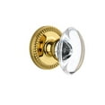 thumbnail image 4 of Grandeur Newpro_Prv_234 Newport Solid Brass Rose Privacy Door Knob Set - Nickel, 4 of 7
