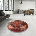 thumbnail image 4 of Ahgly Company Machine Washable Indoor Rectangle Traditional Tomato Red Area Rugs, 6' x 9', 4 of 7