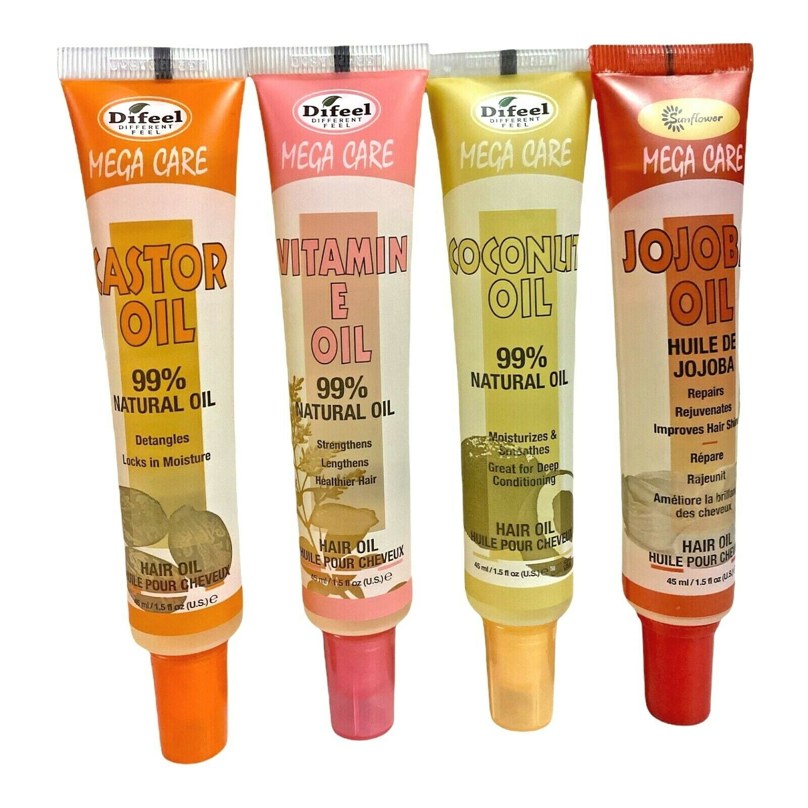 HAIR & BODY OIL Castor Oil Vitamin E Oil Coconut Oil Jojoba Oil 1.5 oz