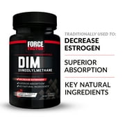 Force Factor DIM Supplement, 300mg Diindolylmethane to Help Decrease Estrogen in Men & Women, Support Hormone Health, Superior Absorption, 30 Capsules