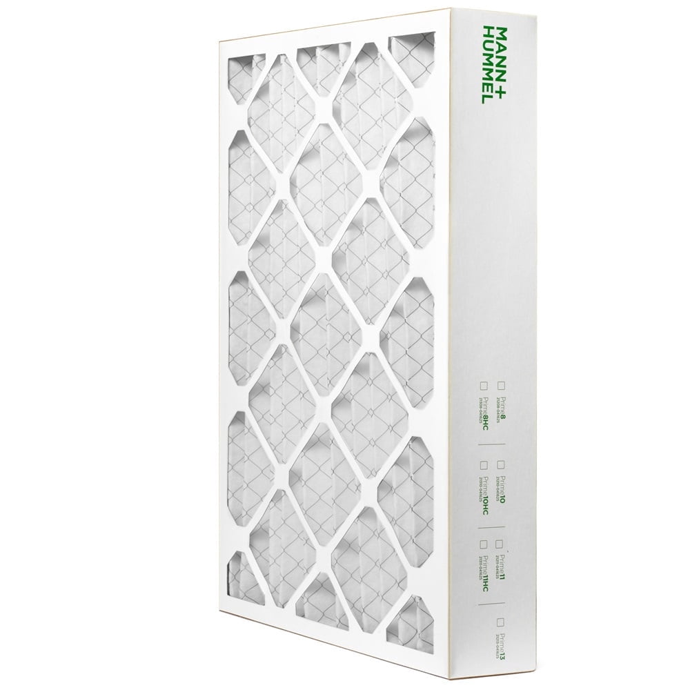 Mann+Hummel 16x25x4 MERV 8 Pleated HVAC AC Furnace Air Filters. Box of 4. (Exact Size: 15.5 x 24.5 x 3.75 Inches)