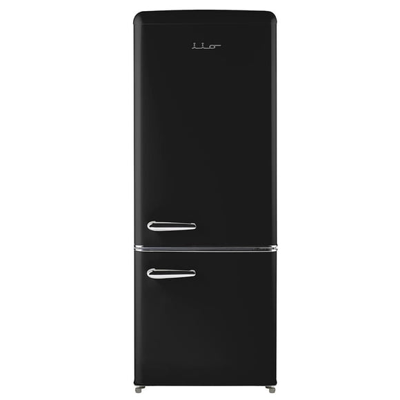 iio 7 Cu. Ft. Retro Refrigerator with Bottom Freezer in Wine Red