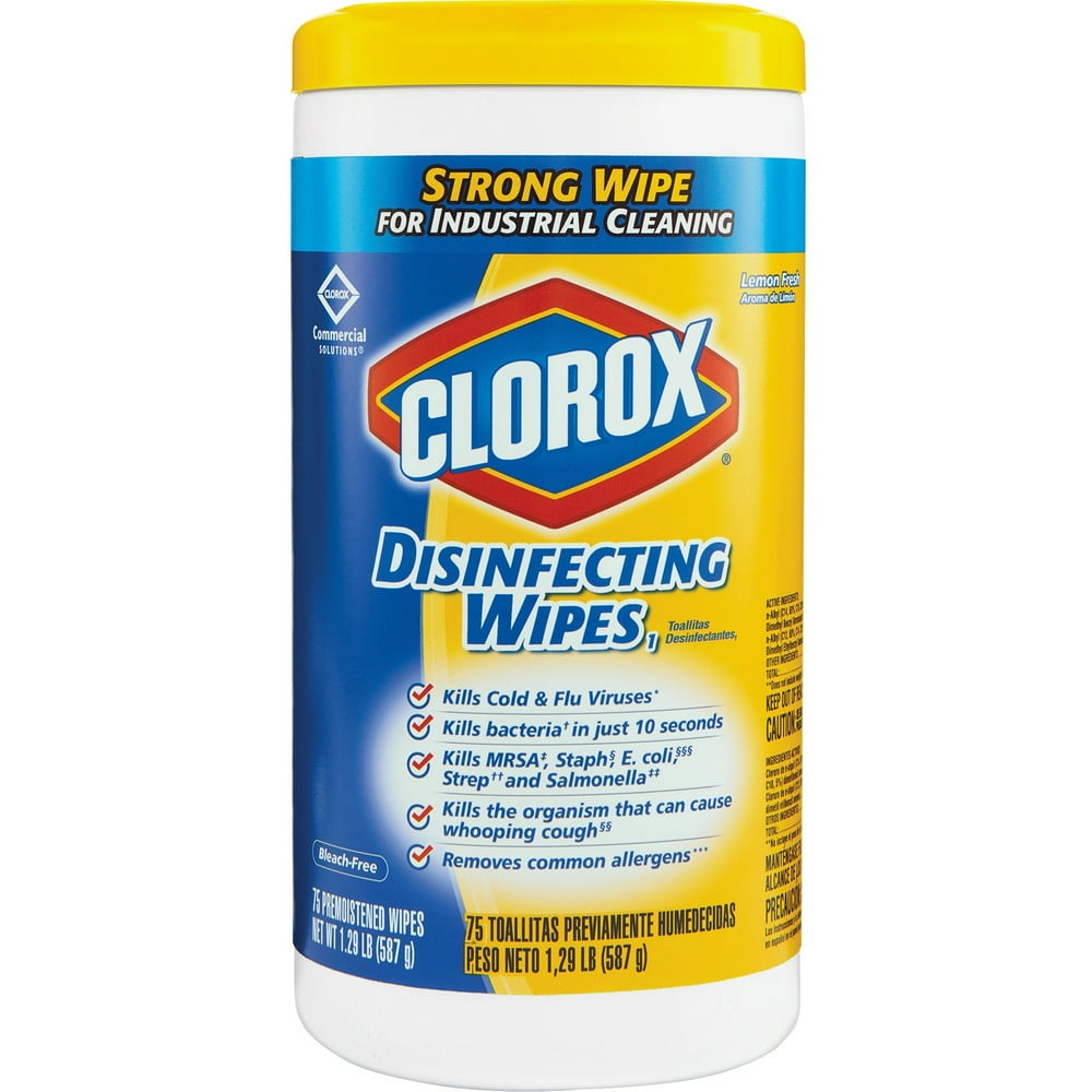 Clorox, CLO15948EA, Commercial Solutions Disinfecting Wipes, 75 / Each, Yellow