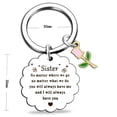 thumbnail image 3 of Giaone Creative Sister Friendship Keychain Stainless Steel Sisterhood Symbol Keyring, 3 of 6