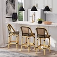 thumbnail image 5 of Butler Specialty Company, Lila Rattan 28" Bar Stool, Dark Brown, 5 of 7