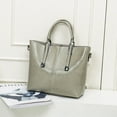 thumbnail image 4 of Bucket Bag Large Capacity Zipper Tote Handbag Crossbody Shoulder Bag for Women, 4 of 8