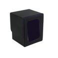 thumbnail image 3 of Caja de baraja de cartas, estuche de juego de cartas, tarjetero, caja de almacenamiento para más de 100 tarjetas para álbum, tarjetas de béisbol, tarjetas coleccionables Negro Púrpura, 3 of 8