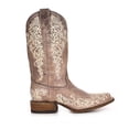 thumbnail image 2 of CORRAL Adult Female Crater Bone Embroidery Brown Boots, Size: 7.5, Width: M, 2 of 7