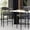 Gray, variant on Counter Stools, 23"L x 21.5"W, Beige Fabric Seating / Fit Kitchen Counters, Sturdy Structure