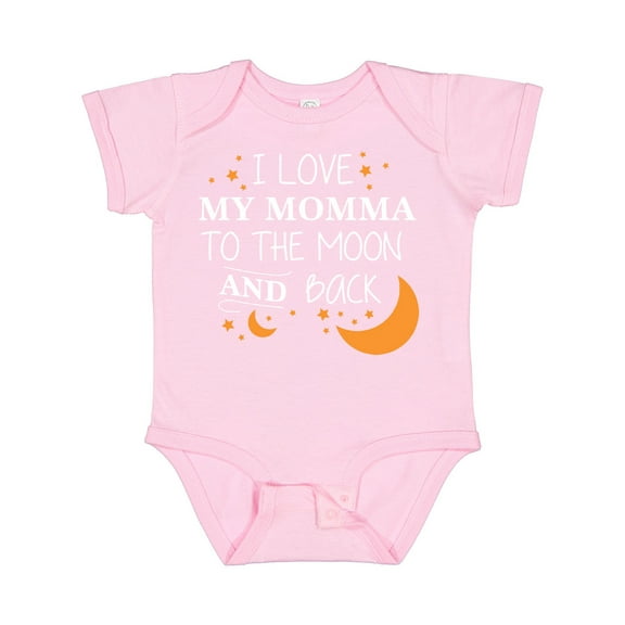Inktastic I Love My Momma to the Moon and Back Boys or Girls Baby Bodysuit
