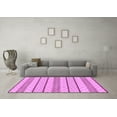thumbnail image 3 of Ahgly Company Indoor Square Solid Purple Modern Area Rugs, 7' Square, 3 of 4
