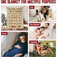 thumbnail image 7 of Anniversary Wedding Gifts for Him Her - I Love You More Soft Fleece Throw Blanket 60x80 in - Couple Gifts for Girlfriend Boyfriend, Wife Husband Birthday Gift Ideas, Love Blanket, 7 of 7