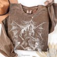 thumbnail image 5 of Vintage Dragon Castle Sweatshirt | Fantasy Gothic Pullover, 5 of 7
