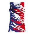 thumbnail image 3 of Xysaqa 4th of July Tank Tops for Men American Independence Day Sleeveless T-Shirts Gym Fitness USA Flag Print Graphic Tees for Men Big & Tall Sizes M-6XL, 3 of 4