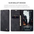 thumbnail image 3 of CaseMe Leather for iPhone 14 Pro Max Case, Flip Wallet Leather Case with Card Holder Magnetic Closure Shockproof Kickstand Protective Phone Cases Cover for iPhone 14 Pro Max,Black, 3 of 12