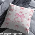 thumbnail image 2 of Homewish Pink Buffalo Bowknot Fabric by the Yard 2 Yards for Kids, Cartoon Stripes Abstract Sewing Fabric, Princess Style Fabric for Sewing, Lightweight Room Decor, 2 of 6
