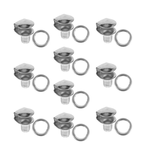 Shoe Lace Buckle Boot Eyelet Repair Kit Buckles for Shoes Wallet Suite Metal 10 Pcs