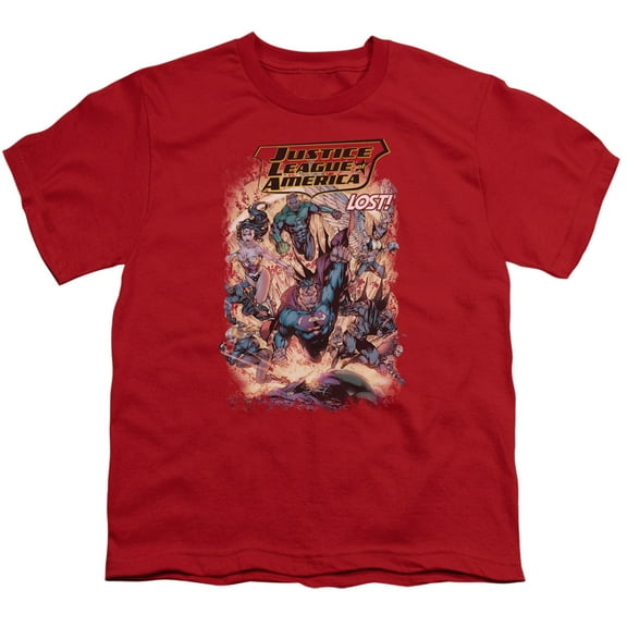 Justice League Of America Men's Lost T-shirt Red