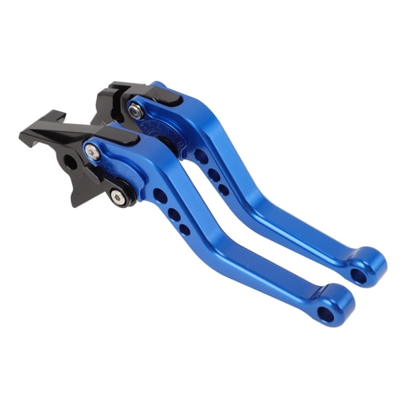 Unique Bargains Short Brake Clutch Levers for Suzuki SV650 1999-2010 6 Position Adjustable Motorcycle Handlebar Brake Lever Aluminum Alloy Solid Blue 1 pair