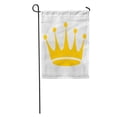 thumbnail image 1 of LADDKE Yellow Authority Royalty Crown Collection Emblem Emperor Golden Garden Flag Decorative Flag House Banner 12x18 inch, 1 of 2