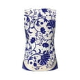 thumbnail image 5 of Wukai Blue And White Porcelain Pattern Print &nbsp;Women's Workout Tank Top Mesh Yoga Shirts Athletic Running Tank Tops Athletic Gym Shirts - XX-Large, 5 of 8