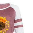 thumbnail image 5 of Birdeem Mode Femmes T-Shirt à Manches Longues Col Rond Imprimé Décontracté, 5 of 5