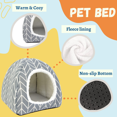 thumbnail image 3 of Wang jianhao Guinea Pig & Rabbit Hideout, 2-Pack Cozy Cave Bed for Small Animals like Hedgehogs & Ferrets, 3 of 6