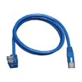 thumbnail image 2 of Eaton Tripp Lite Series Up-Angle Cat6 Gigabit Molded UTP Ethernet Cable (RJ45 Right-Angle Up M to RJ45 M), Blue, 10 ft. (3.05 m) - Patch cable - RJ-45 (M) to RJ-45 (M) - 10 ft - CAT 6 - stranded - blue, 2 of 3