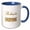 Blue/White, variant on 3drose, Be Kind to Everyone Underscored Kindness Quote on White Background, 11oz Two-tone Red Mug