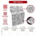 thumbnail image 6 of Grey Flower Short Table Runner 36 Inches Long,Vintage Farmhouse Boho Leaf Spring Plant Cotton Linen Table Runners Dresser Scarves,Fabric Tabletop Scarf Furniture Cover for Home Dinner Party 13"x36", 6 of 9