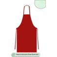 thumbnail image 3 of Cotton Homes Bib Aprons 12 Pack with Free 8 Pack Washcloths - 28x32 Inch- Red- Commercial Grade Superior MJ Spun Polyester Fabric., 3 of 8