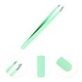 thumbnail image 3 of Unique Bargains 1 Pc Durable Eyebrow Tweezer for Bathroom Travel Hotel Green Stainless Steel, 3 of 4