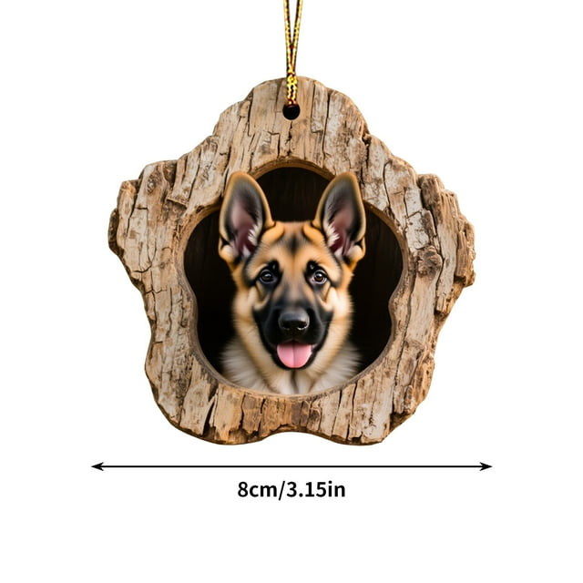Christmas Tree Decorations,Festive Tree Hole Pendant Acrylic Decoration for Home Holiday Display