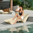 thumbnail image 3 of FHVIT  In Pool Lounge Chair, Fade-Resistant Waterproof Pool Lounger with Weight Box, Beach Lounge Chair Outdoor Beige, 3 of 11