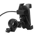 thumbnail image 2 of Garosa Adjustable Motorcycle Handlebar,Adjustable Motorcycle Holder,Portable 360° Adjustable Motorcycle Handlebar Cell Phone GPS Mount Holder USB Charger Universal, 2 of 7