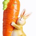 thumbnail image 4 of Easter Holding Ornament Start Stare Rabbit Statue (criar Zanahoria), 4 of 5