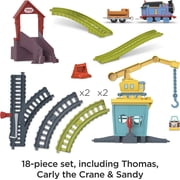 Thomas & Friends Fix em Up Friends Toy Train Set with Carly, Sandy and Motorized Thomas
