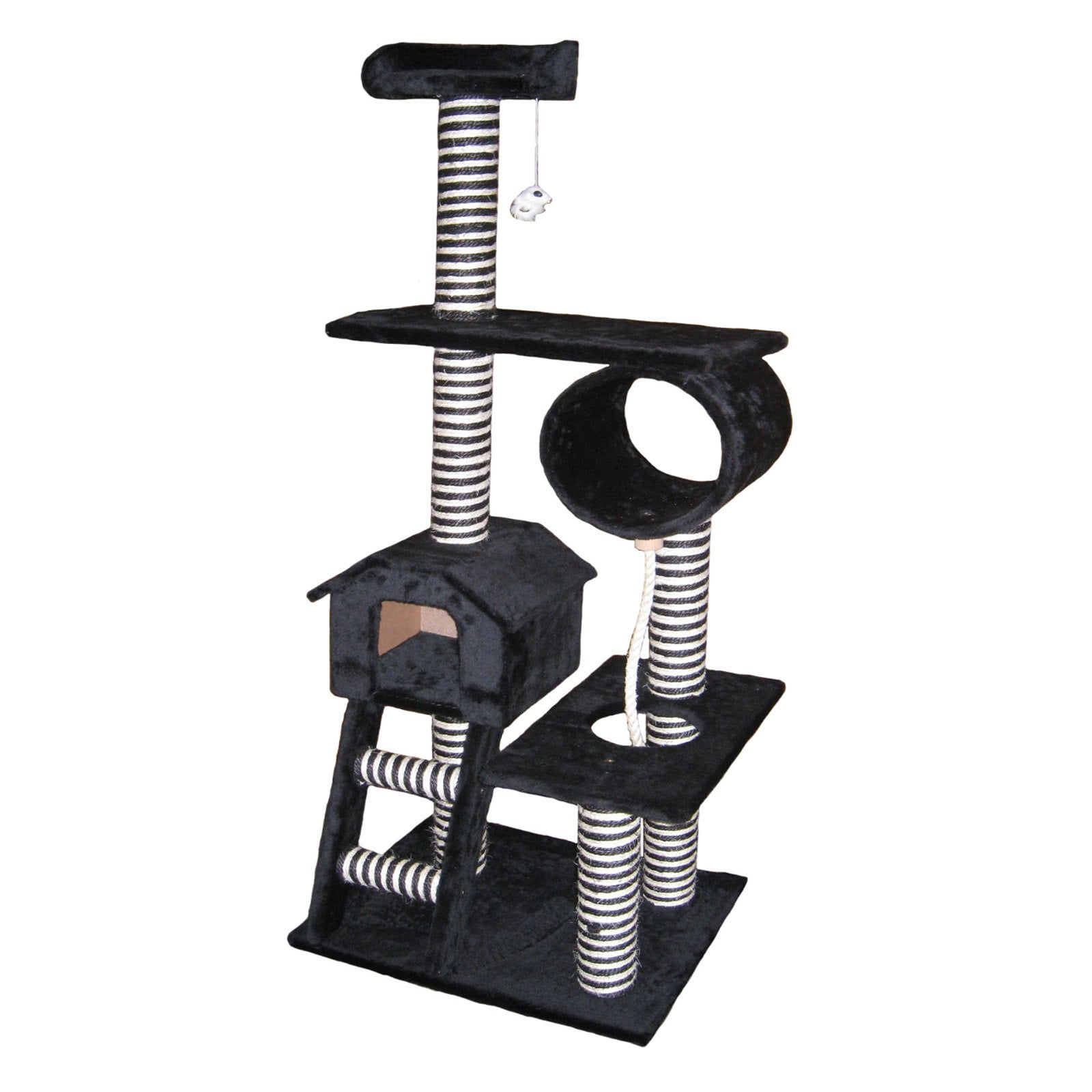 Go Pet Club Cat Tree Black 60 in.